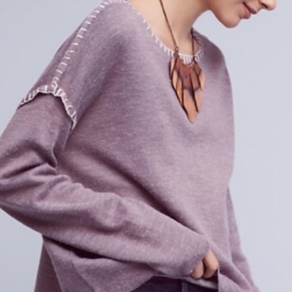 Anthropologie Sweaters - Anthropologie | Trim Stitched La Fee Verte Sweater